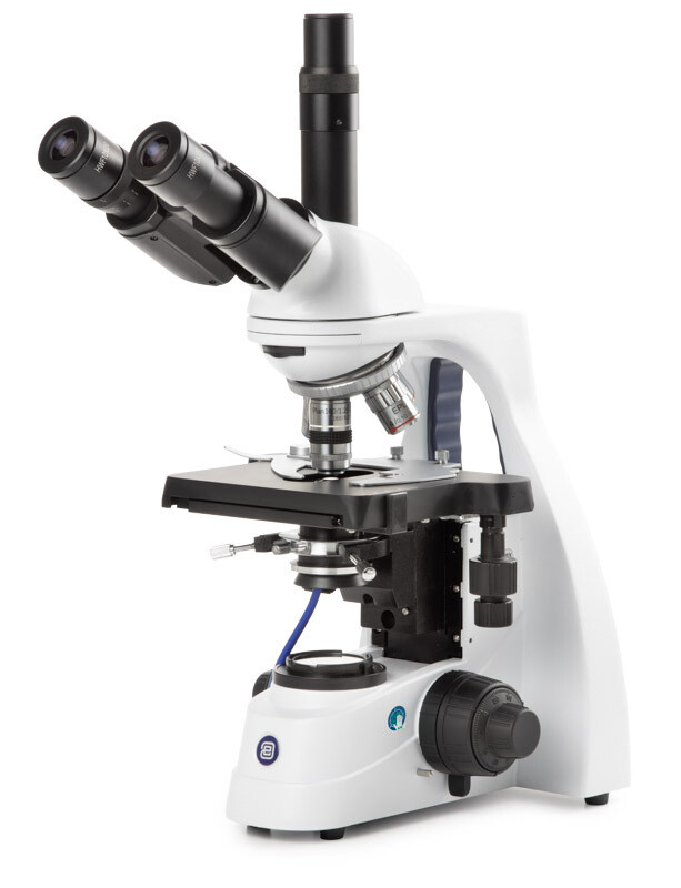 bScope BS.1153‑EPL/DF voor donkerveld. Trioculair met HWF 10x/20 mm oculairs en Viervoudige revolver
E-plan 4/10/S40
S100x olie