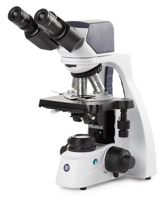 bScope BS.1157‑PLi digitaal. Bioculair met HWF 10x/20 mm oculairs en Vijfvoudig revolver plan IOS 4/10/S40/S100x