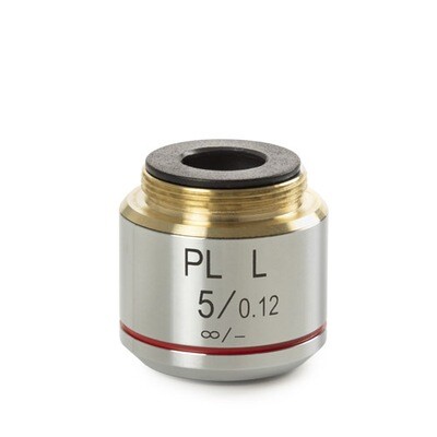 Plan PLMi 5x/0.12 oneindig gecorrigeerd IOS objectief. Werkafstand 26,1 mm