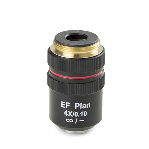 Oneindig gecorrigeerd semi plan SMP 4x/0,10 IOS objectief. Werkafstand 21 mm