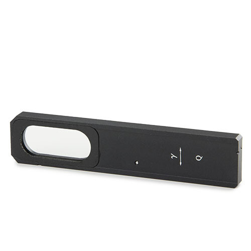 Quartz wedge in slede voor doorvallende verlichting van iScope modellen voor polarisatie