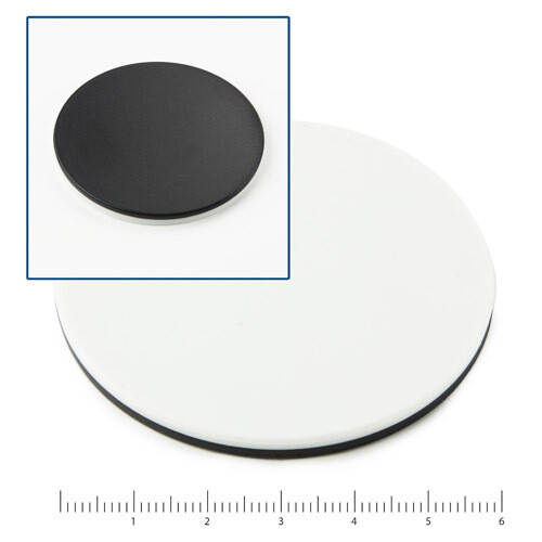 Zwart/wit objectplaat, Ø 60 mm