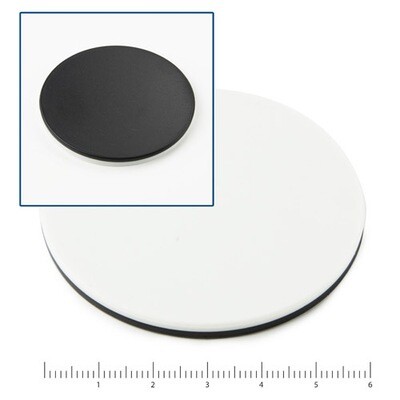 Zwart/wit objectplaat, Ø 60 mm
