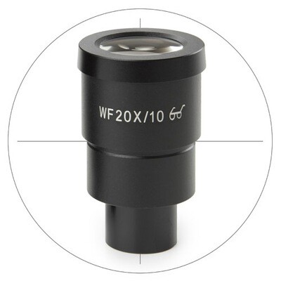 HWF 20/10 mm oculair met kruisdraad