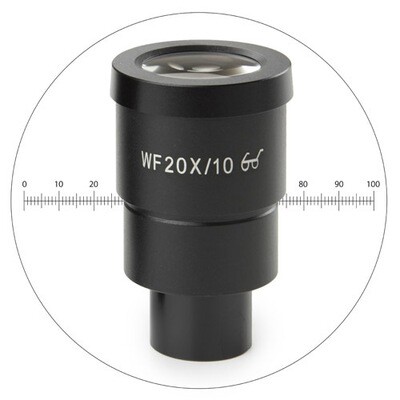 HWF 20x/10 mm oculair met micrometer