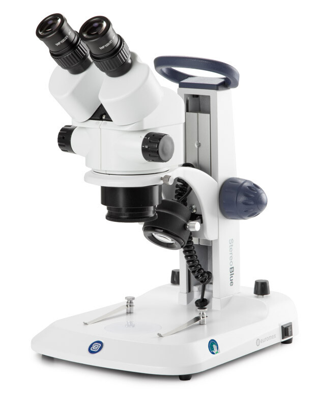 StereoBlue SB.1902 Stereomicroscoop Bioculair met 0,7 - 4,5x zoom en Tandheugelstatief met 3 W LED