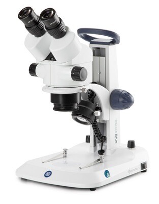 StereoBlue SB.1902 Stereomicroscoop Bioculair met 0,7 - 4,5x zoom en Tandheugelstatief met 3 W LED