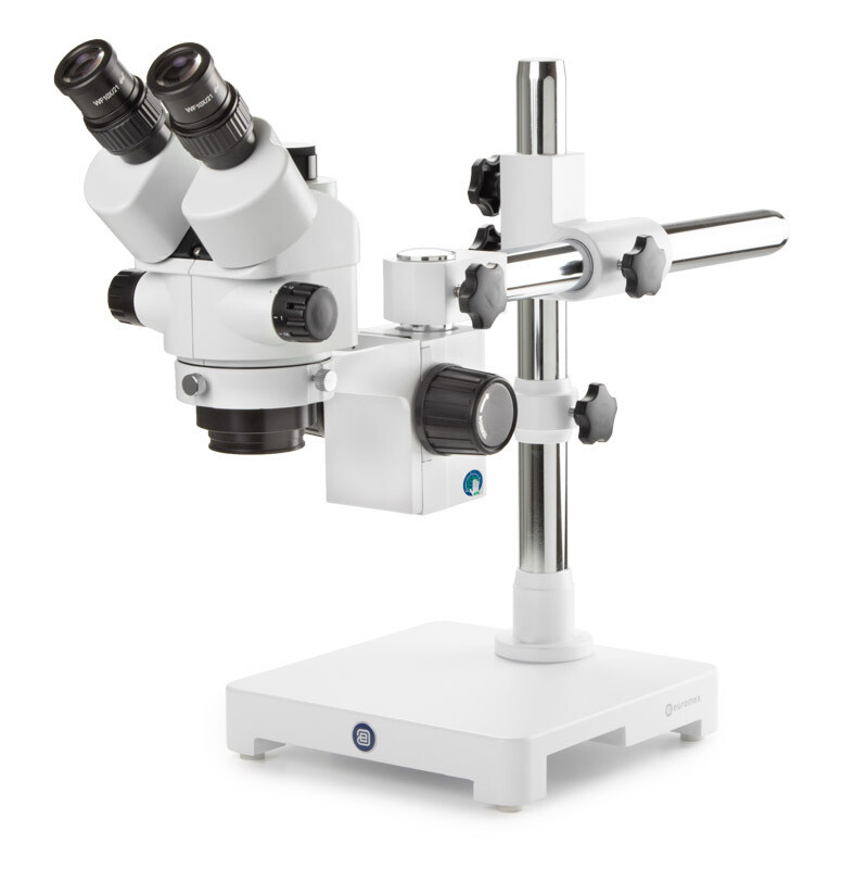 StereoBlue SB.1903‑U Stereomicroscoop Trioculair met 0,7 - 4,5x zoom en Zwenkstatief