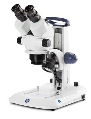 StereoBlue SB.1903 Stereomicroscoop Trioculair met 0,7 - 4,5x zoom en Tandheugelstatief met 3 W LED