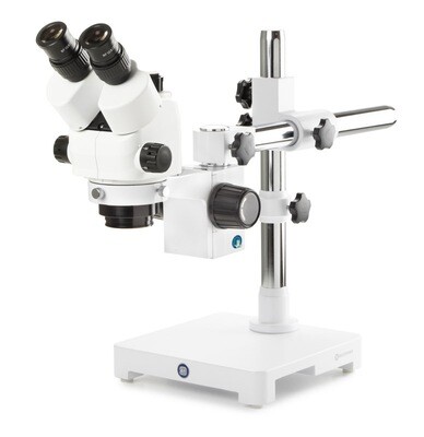 StereoBlue SB.1703‑U Stereomicroscoop Trioculair met 0,5 - 5,5x zoom EVO en Zwenkstatief