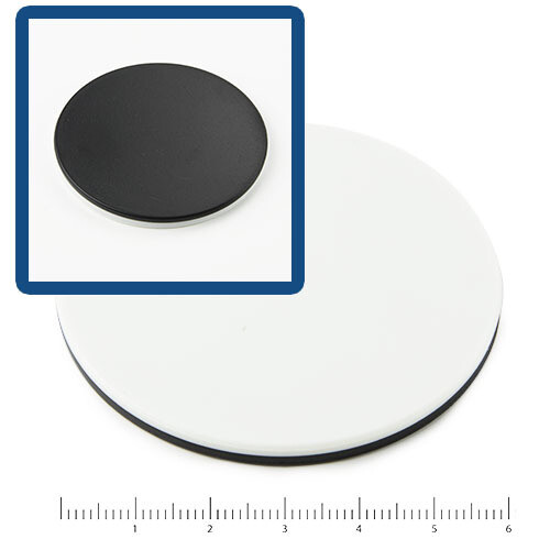 Paar objectplaten (zwart/wit)