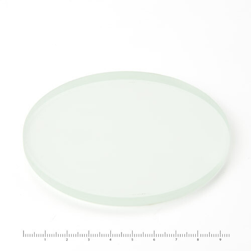 Standaard glazen objectplaat, mat