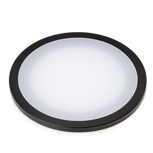 Standaard plexiglas objectplaat, mat, met zwarte rand