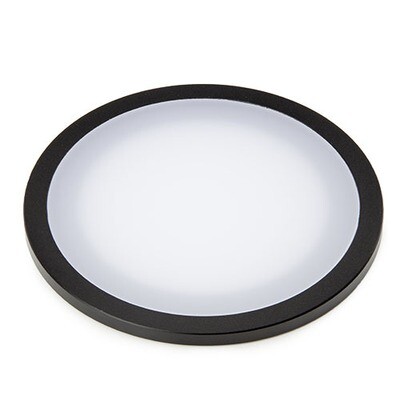 Standaard plexiglas objectplaat, mat, met zwarte rand