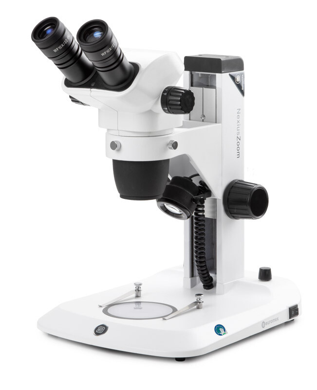 NexiusZoom NZ.1902‑S Stereomicroscoop Bioculair met WF10x/22mm Oculair en Tandheugelstatief