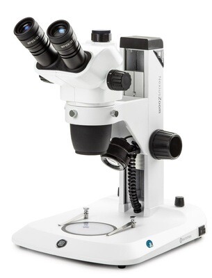 NexiusZoom NZ.1903‑S Stereomicroscoop Trioculair met WF10x/22mm Oculair en Tandheugelstatief