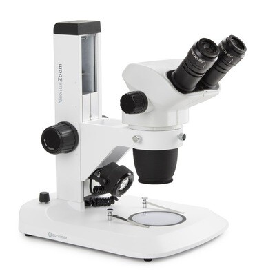 NexiusZoom NZ.1702‑S Stereomicroscoop Bioculair met WF10x/23mm Oculair en Tandheugelstatief