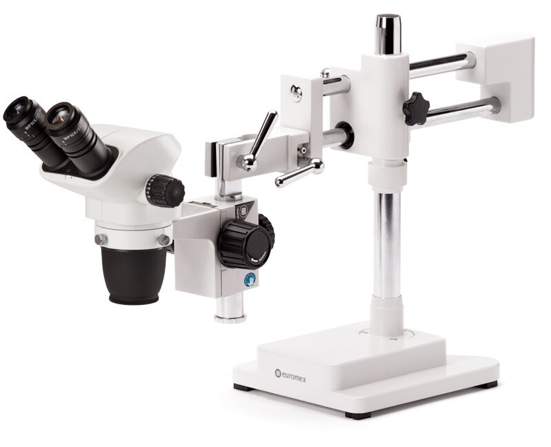 NexiusZoom NZ.1702‑B Stereomicroscoop Bioculair met WF10x/23mm Oculair en Eenarmig zwenkarmstatief