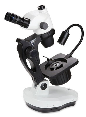 NexiusZoom (EVO) NZ.1903‑GEML voor gemmologie Trioculair met 0,67-4.5 objectief en Opvallende 1 W LED-verlichting