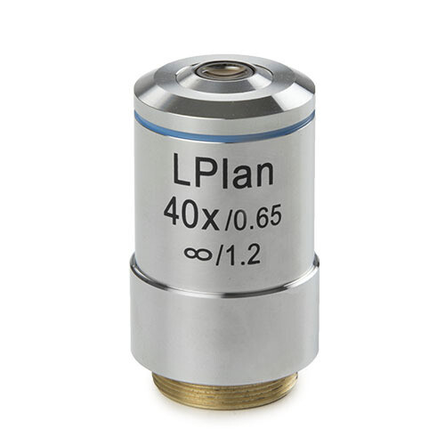 Lange werkafstand plan 40x/0,65 IOS objectief, gecorrigeerd voor 1 mm dikte. WA 2,74 mm