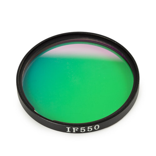 Groen 550 nm interferentiefilter 45 mm diameter voor Oxion Inverso