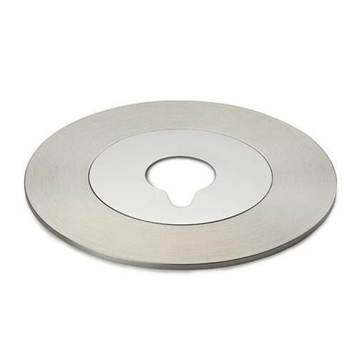 Metalen objectplaat met opening voor Oxion Inverso omkeermicroscopen