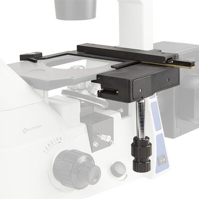 X-Y kruistafel, 120 x 78 mm, voor Oxion Inverso omkeermicroscopen