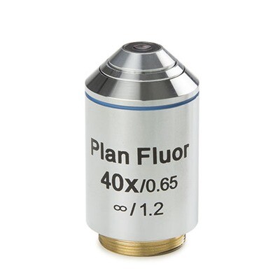 Lange werkafstand plan Fluarex 40x/0,65 oneindig gecorrigeerd IOS objectief, gecorrigeerd voor 1 mm petrischaaldikte