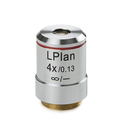 Lange werkafstand plan 4x/0,13 IOS objectief, gecorrigeerd voor 1 mm dikte