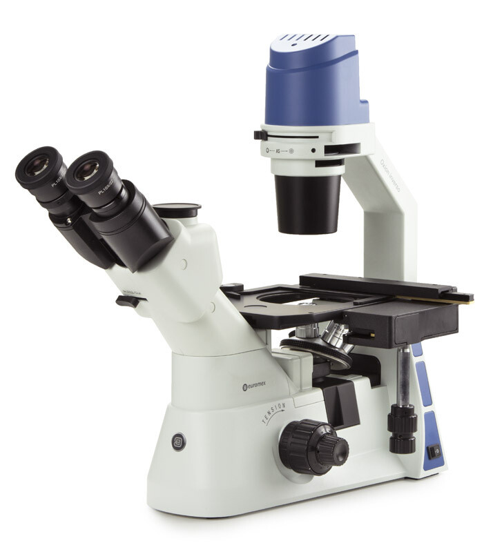 Oxion Inverso OX.2053‑PL met LWD Plan 10x/20x/40x objectieven en X-Y kruistafel