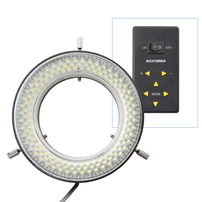 Ringverlichting 144 LED&#39;s met regelbare lichtintensiteit