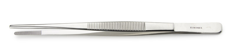 Anatomisch pincet 200 mm. Met stompte punten. RVS