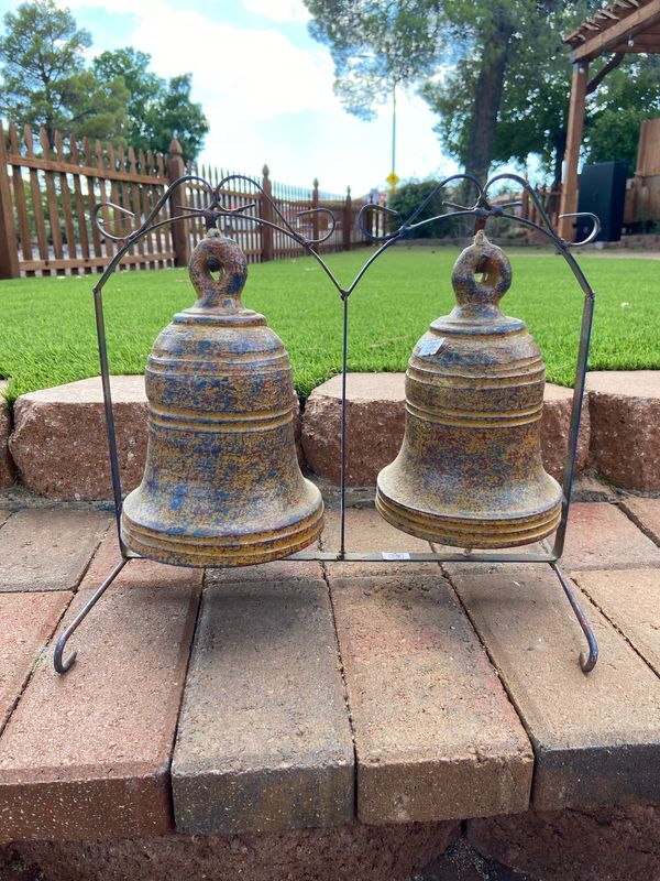 Small Set Of Two Bells Hanging Rack
