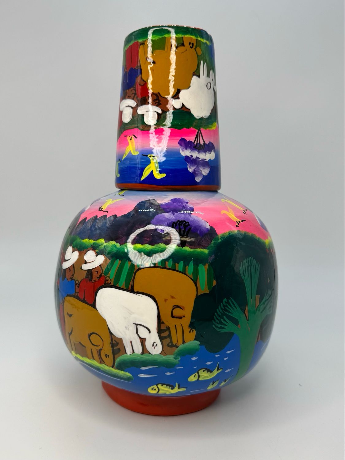 Jarrón De Agua Con Vaso