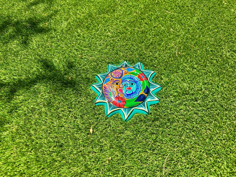 Colorful Glossy Multicolor Eclipse &amp; Sun Guatemalan Style