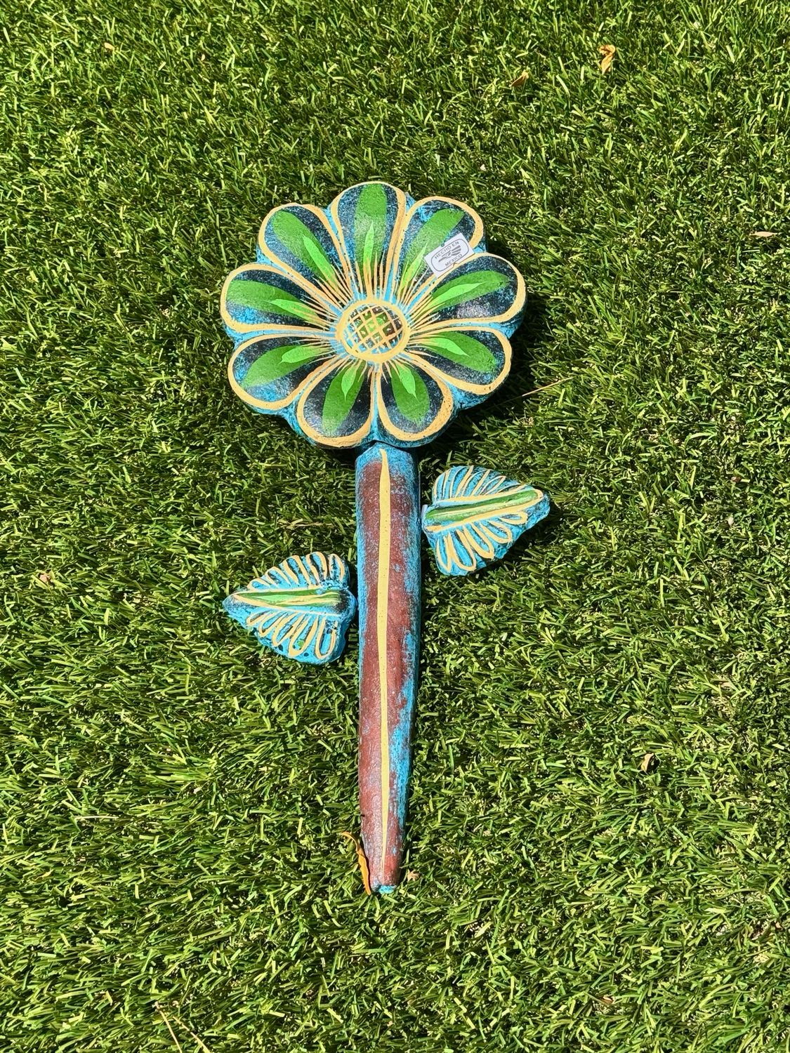 Flower W/ Stem - Barro Oxidado
