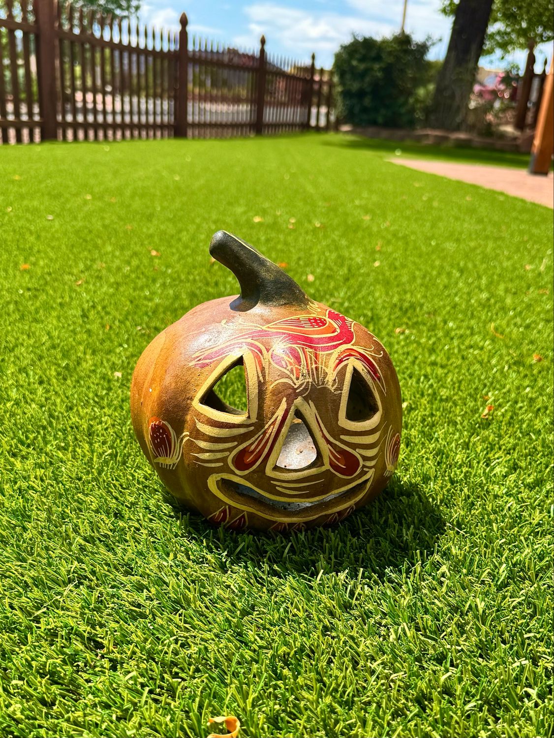 Washed Clay Small Pumpkin