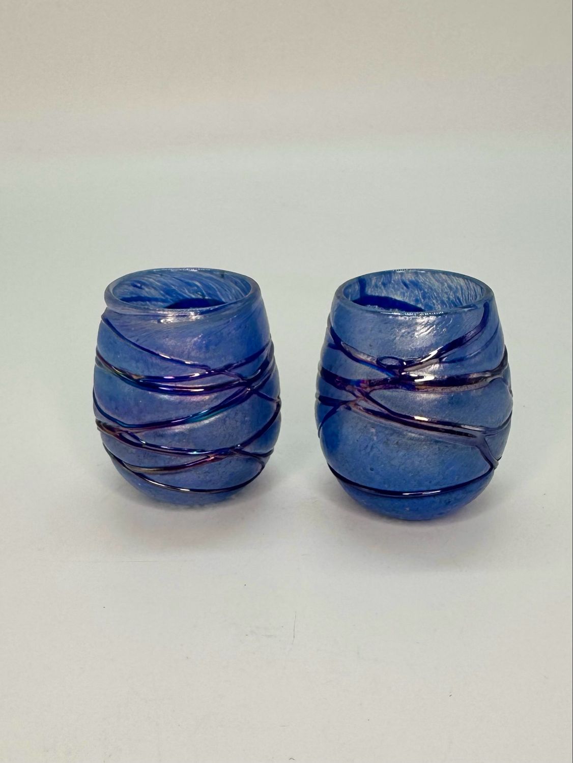 Round Glass Tequilero - Textured