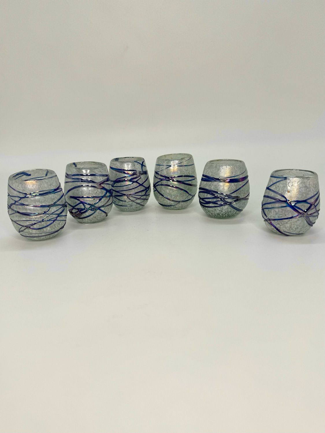 Round Glass Tequilero - Textured