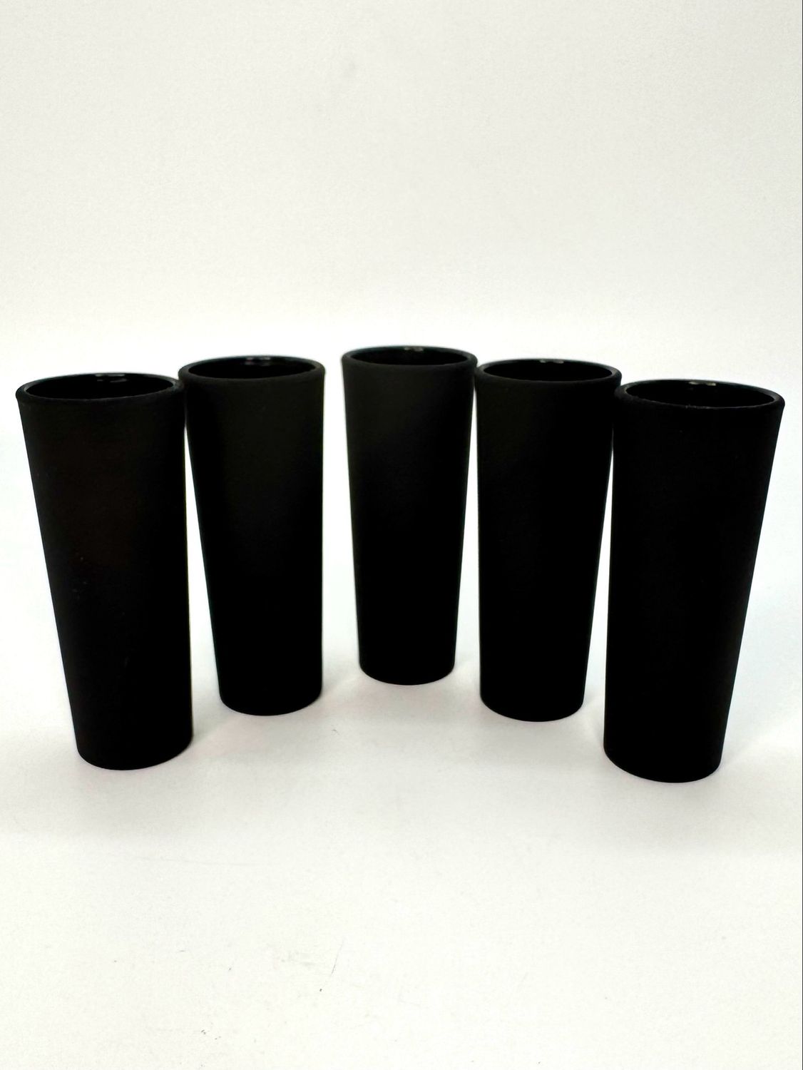 All Black Tall Shot Glass