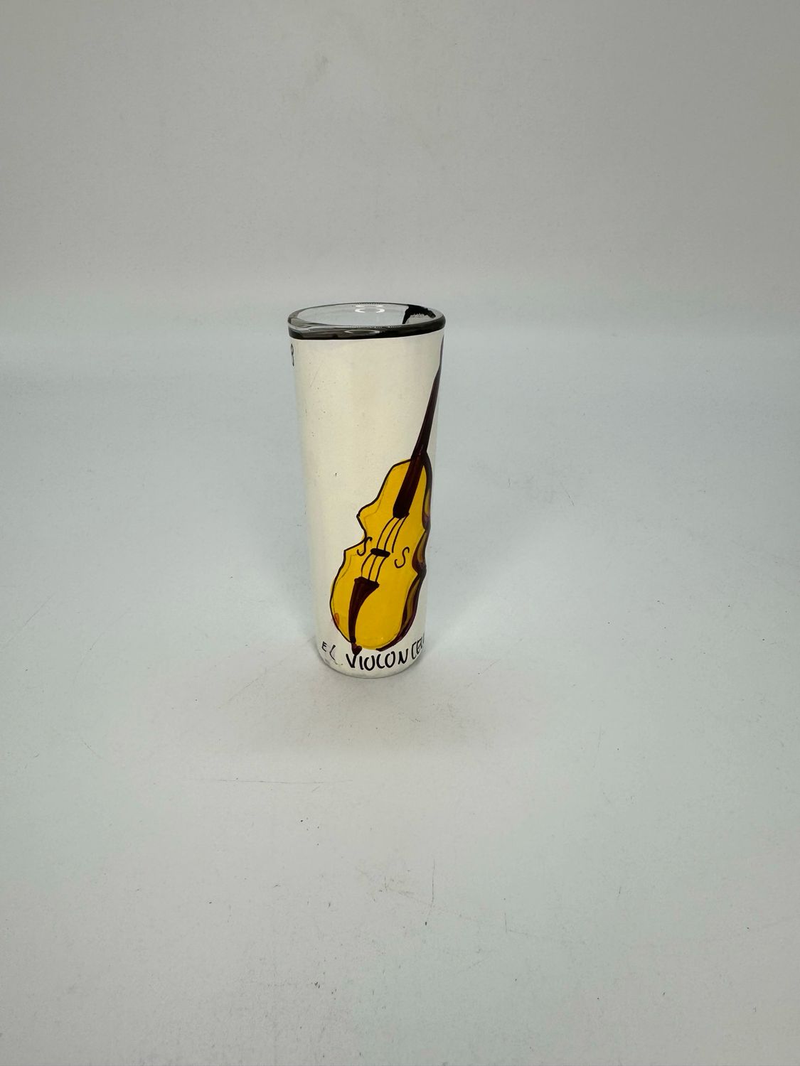 Lotería Tall Glass Tequilero - Textured