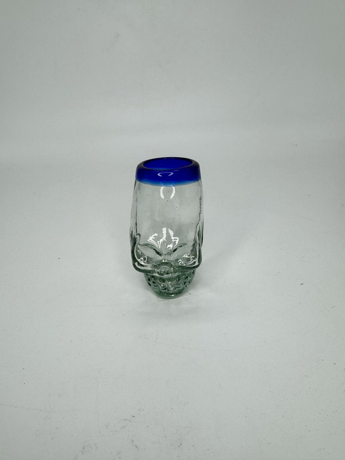 Skull Tall Tequilero Glass - Textured