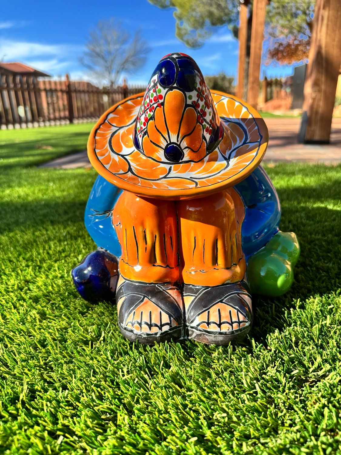 Small Talavera Indio Maseta - orange 
