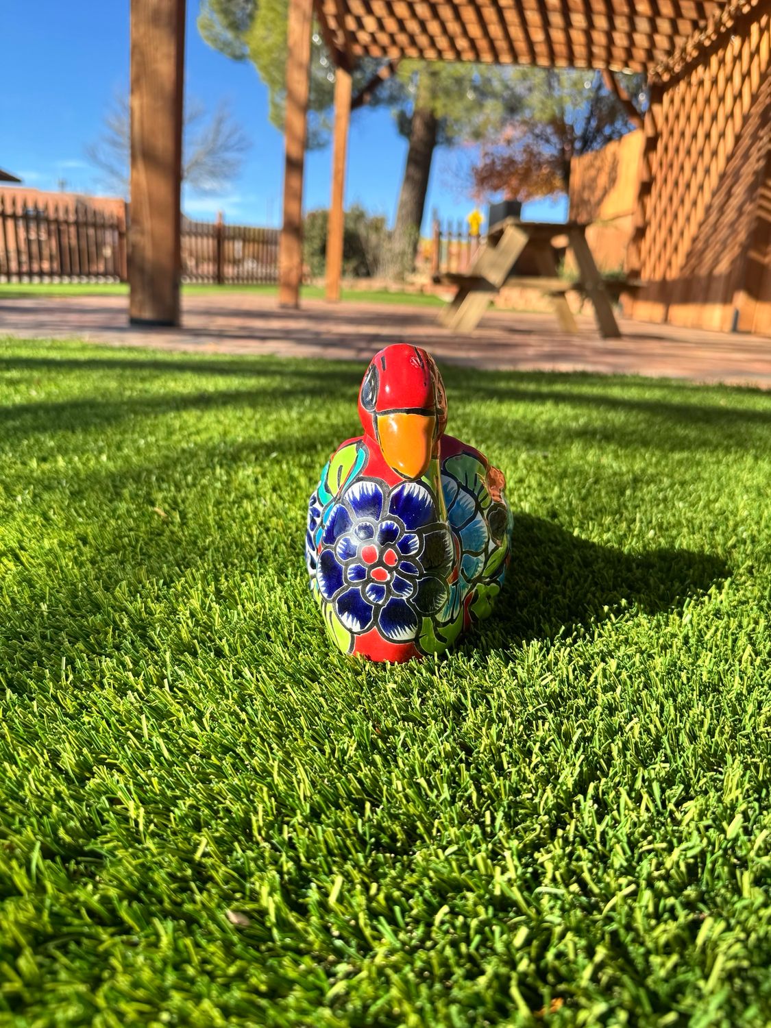 Mini Swan Planter -Red
