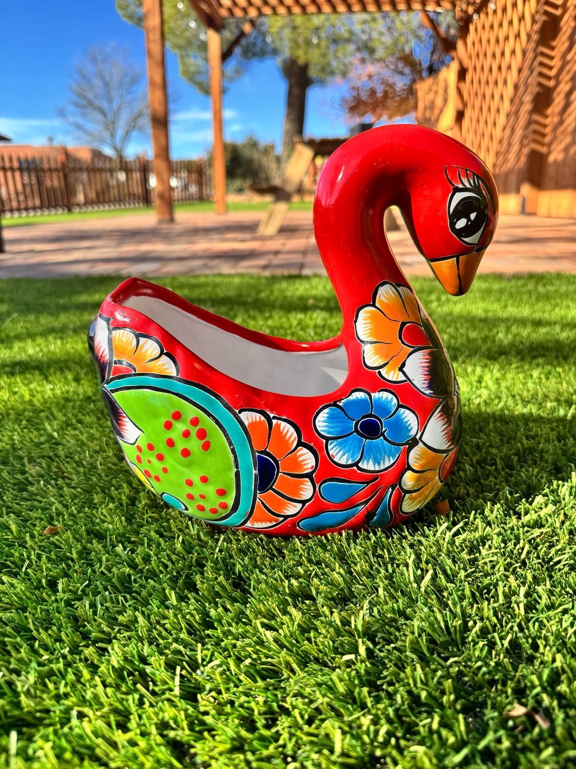 Small Swan Planter - Talavera