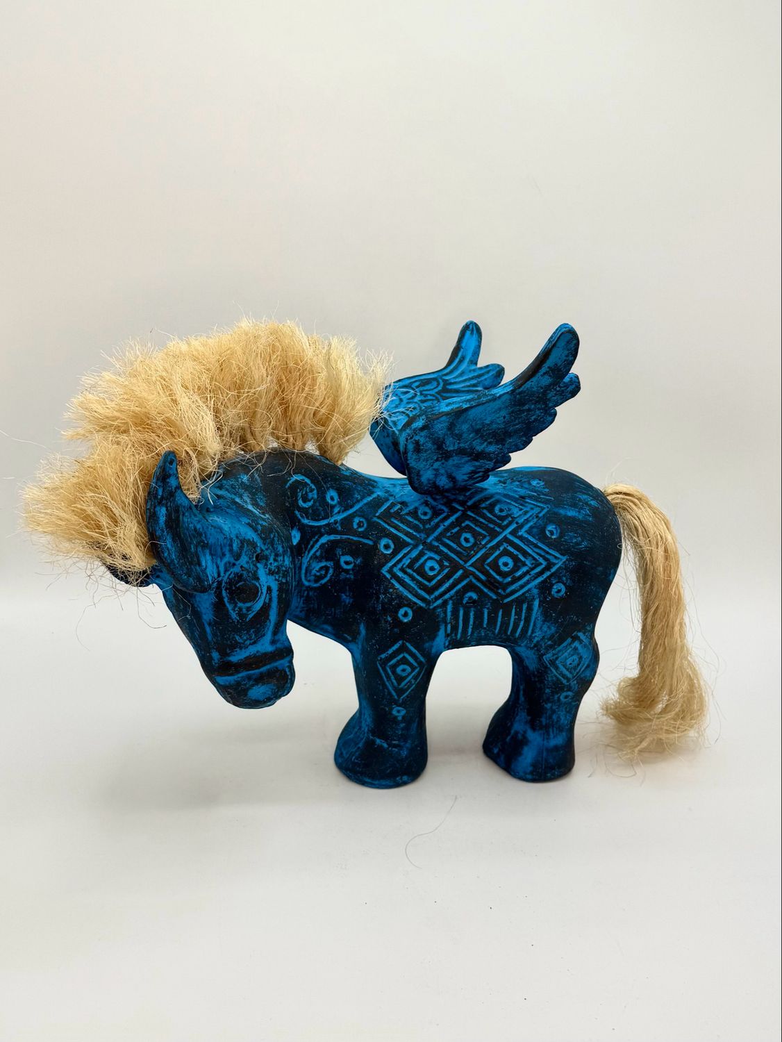 Burro Con Alas - Barro Oxidado
