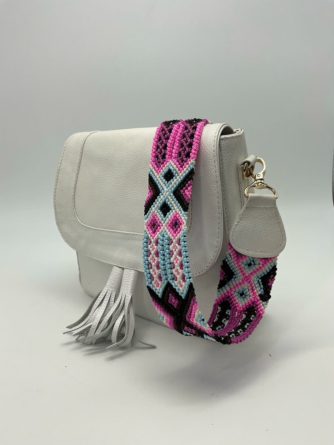 White Leather Purse