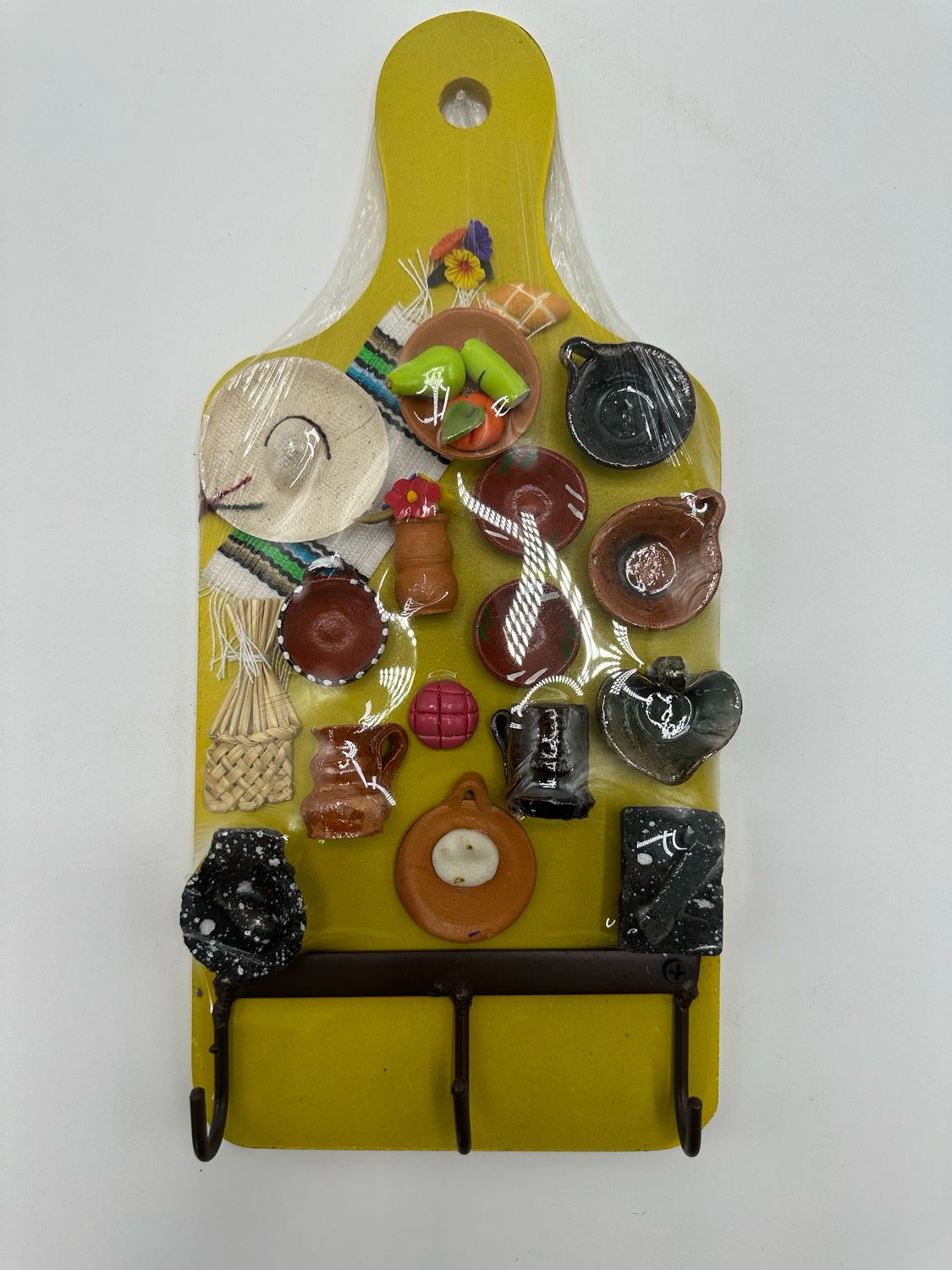 Colorful Matte Small Keyrack -yellow