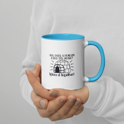 &quot;Igloo Joke&quot; Penguin Mug