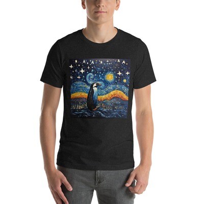 &quot;Starry Night Waddle&quot; Unisex T-Shirt | Bella + Canvas 3001